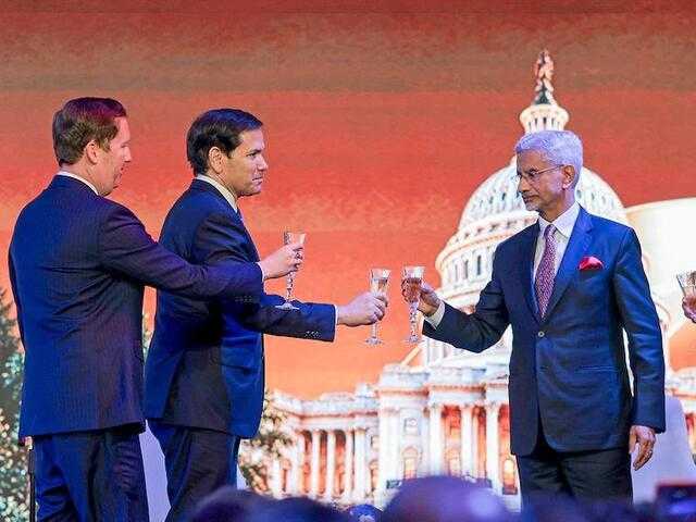 Jaishankar raising a toast to Rubio without sipping it raises eyebrows
