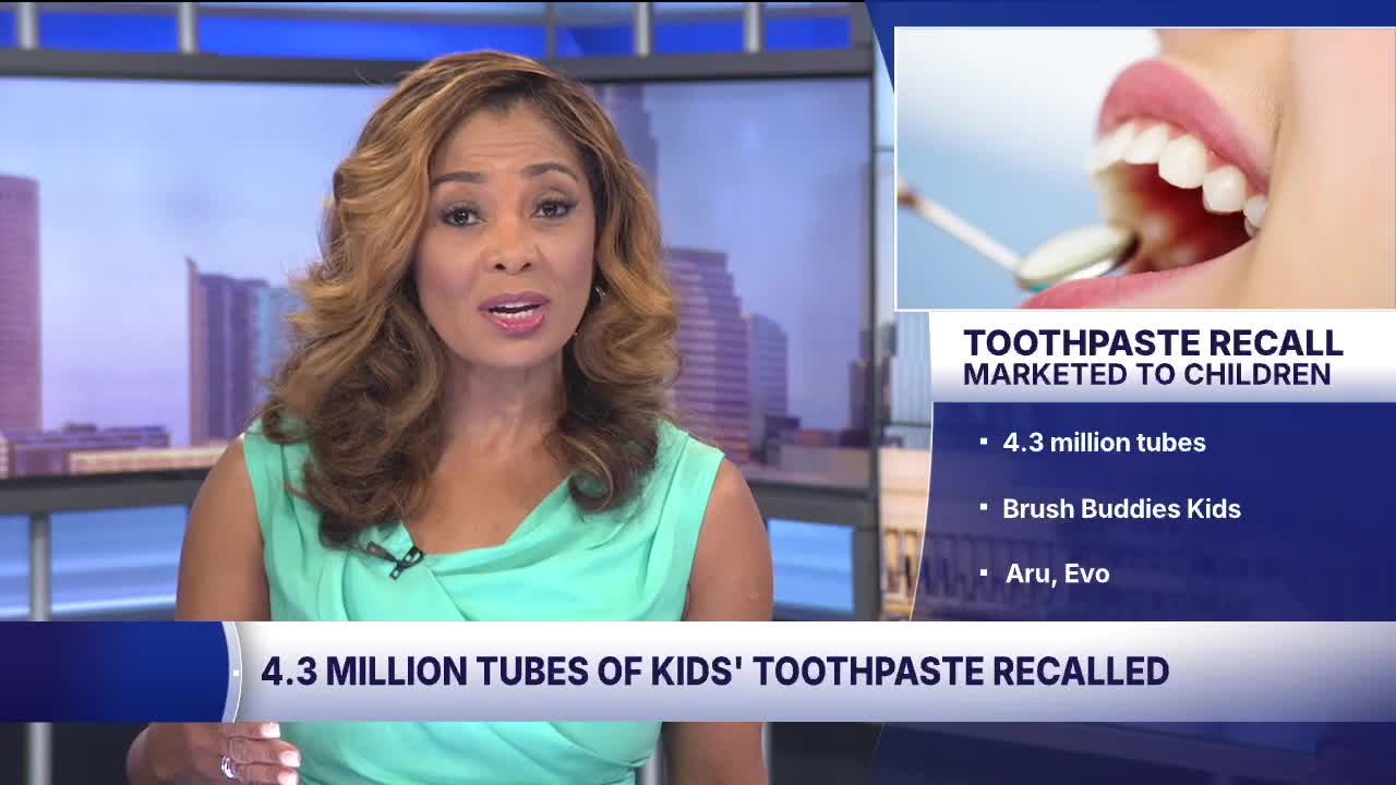 Over 4 million tubes of toothpaste recalled, including children's ...