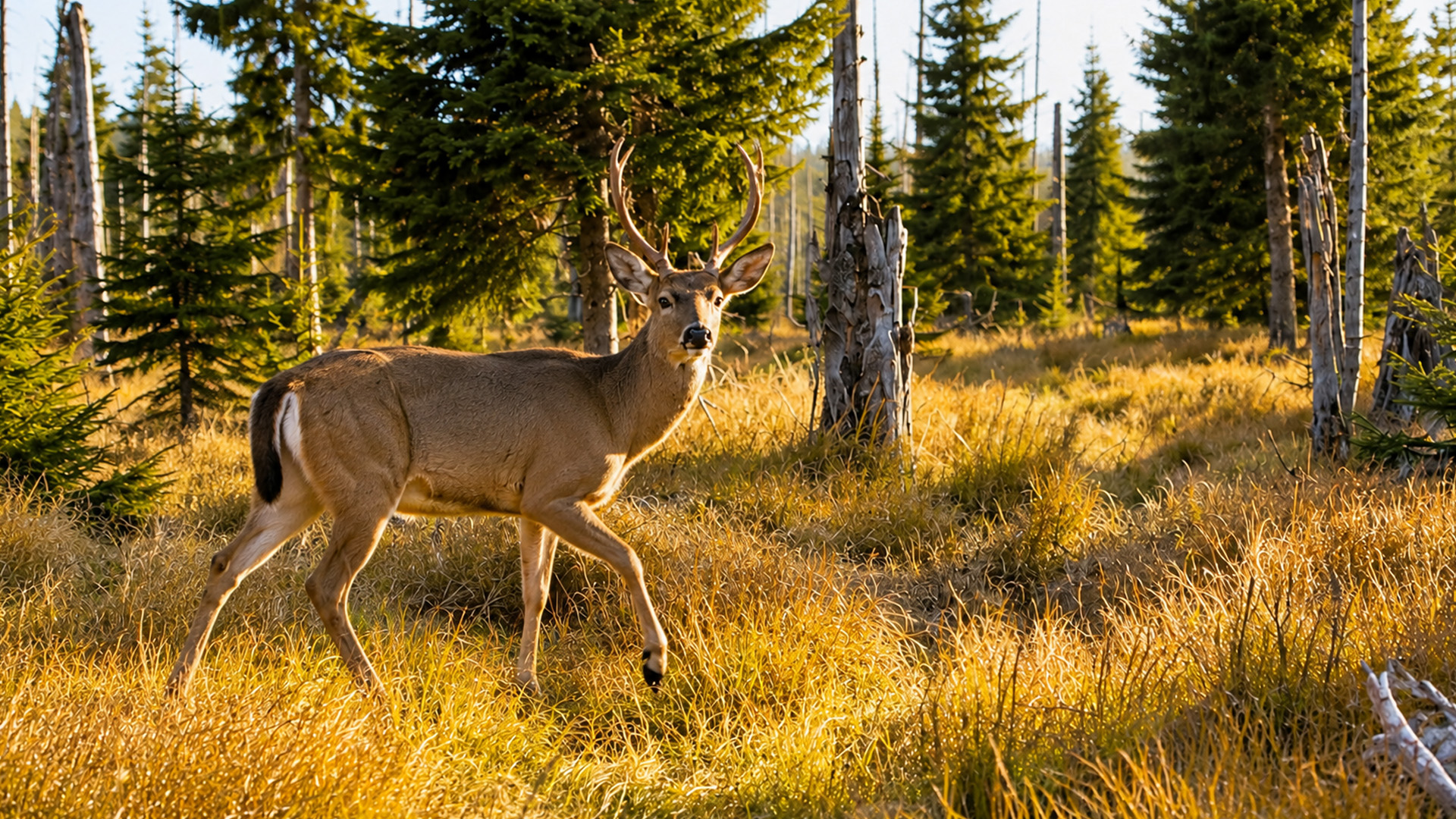 This open forest edge revealed which buck was using the clearing