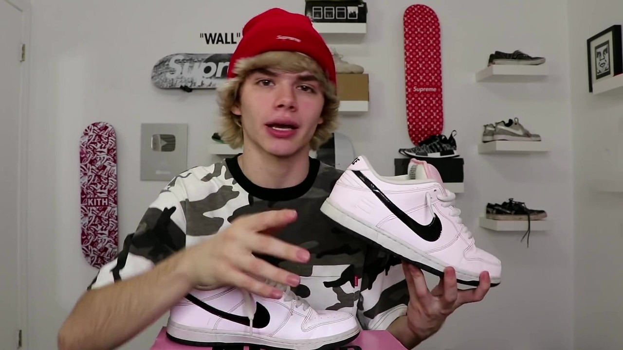 Connor shows Off-White, Supreme and Yeezy sneakers from his collection