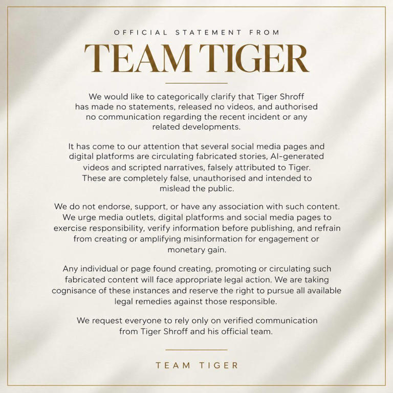 Tiger Shroff's team shares video of gunpowder burn marks on his hand ...