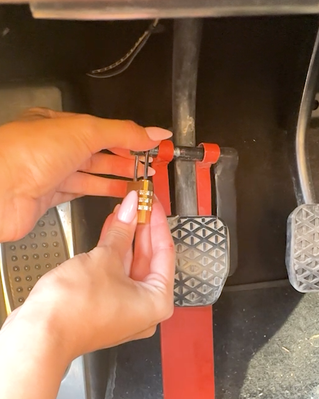 Check this cool car hack with a lock