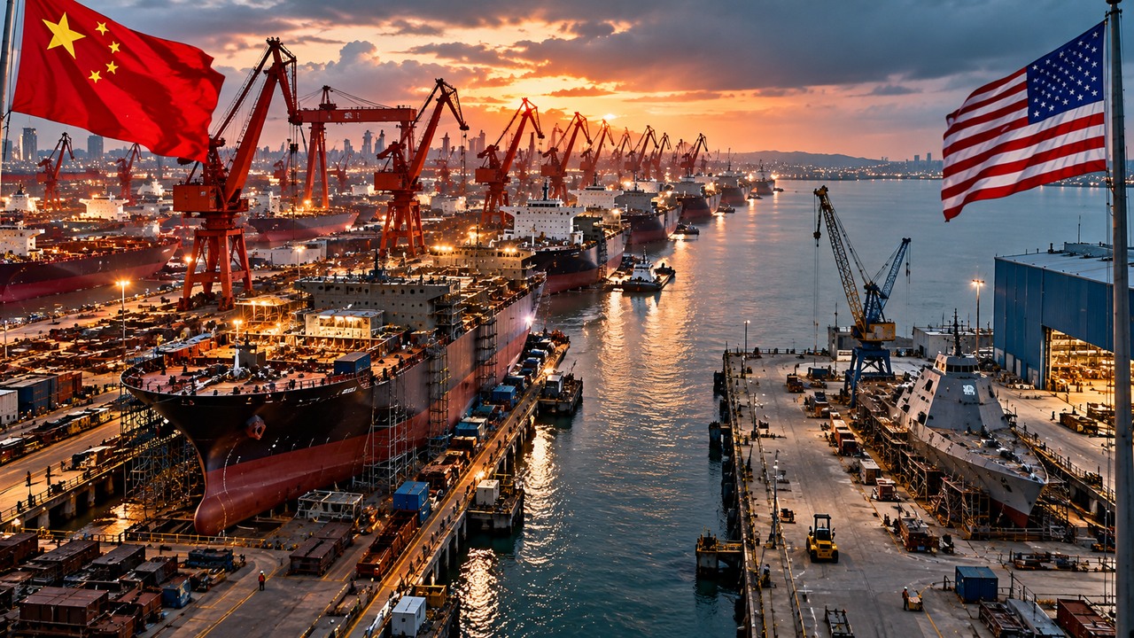 China had 3,400 commercial ships on order while America had just 3 ...
