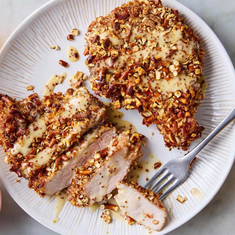 Pretzel-crusted pork chops bring one of my flavor combinations to a ...