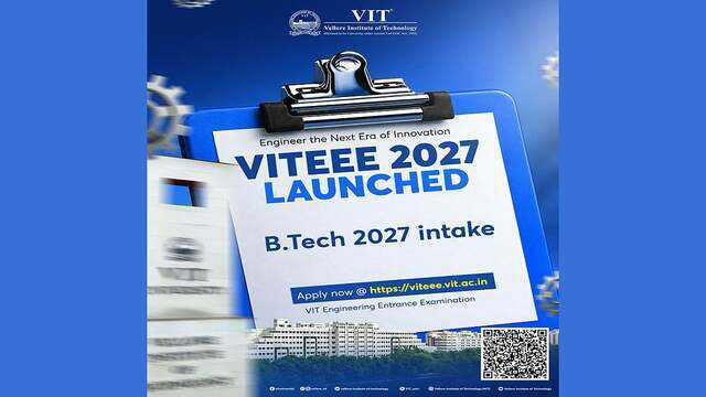 Vellore Institute of Technology (VIT) has opened applications for ...