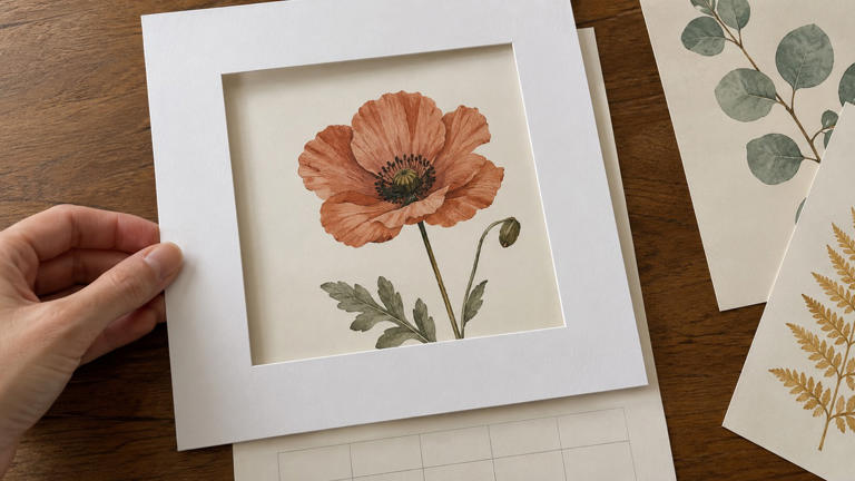 How to turn old calendar pages into easy DIY wall art