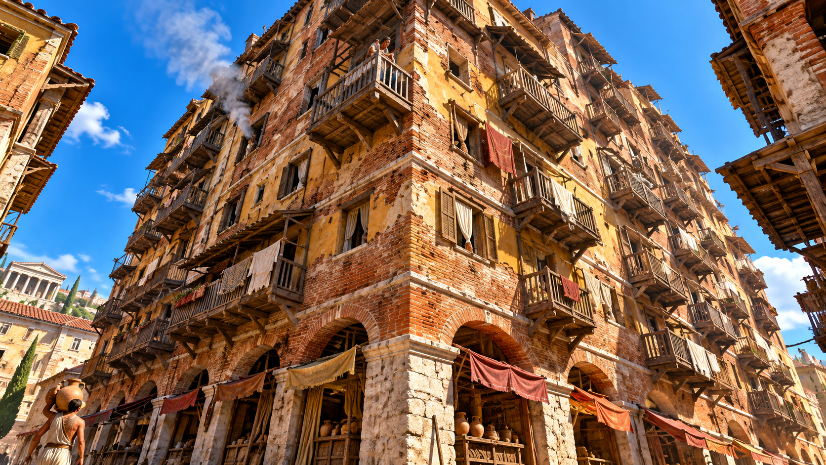 Roman apartments - life inside the dangerous insulae of ancient Rome