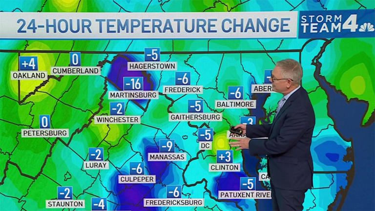 Storm Team4 forecast: Low temps in 40s before climb to near 70°