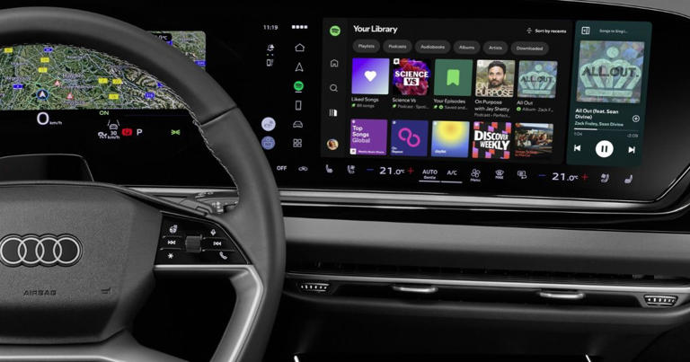 Audi installe Spotify au cœur de ses voitures, sans passer par le téléphone