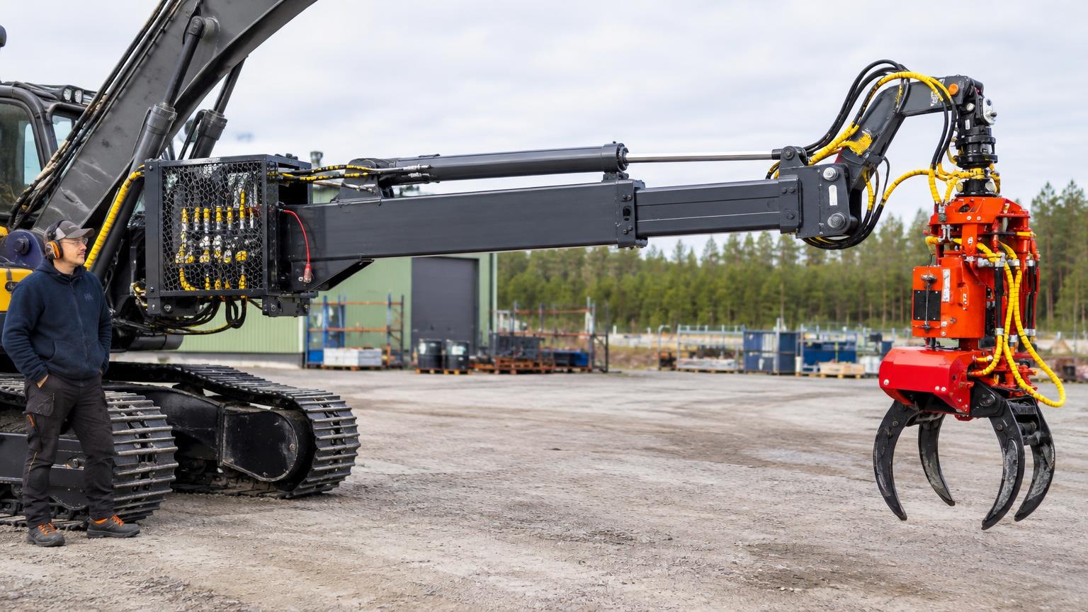 His custom harvester boom finally moves under power but the electrical ...