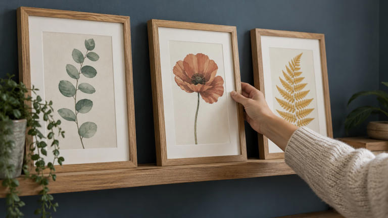 How to turn old calendar pages into easy DIY wall art