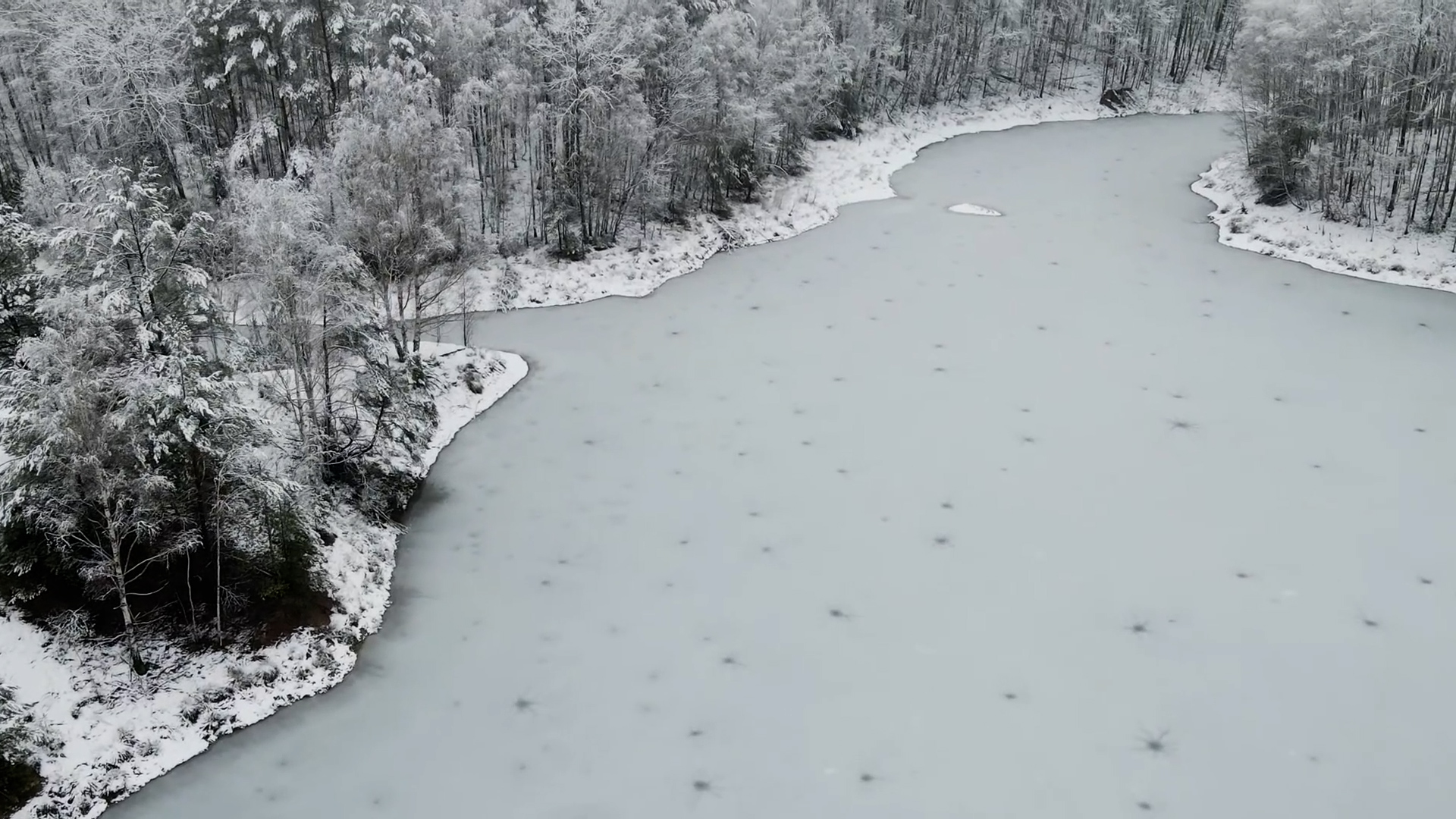 Exploring winter landscapes through stunning drone photography