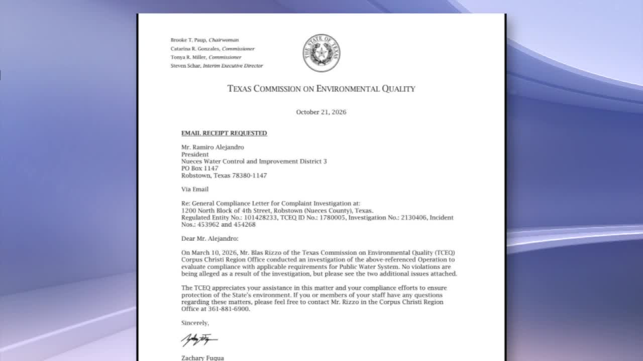 State letter confirms Robstown-area water district exceeded arsenic ...