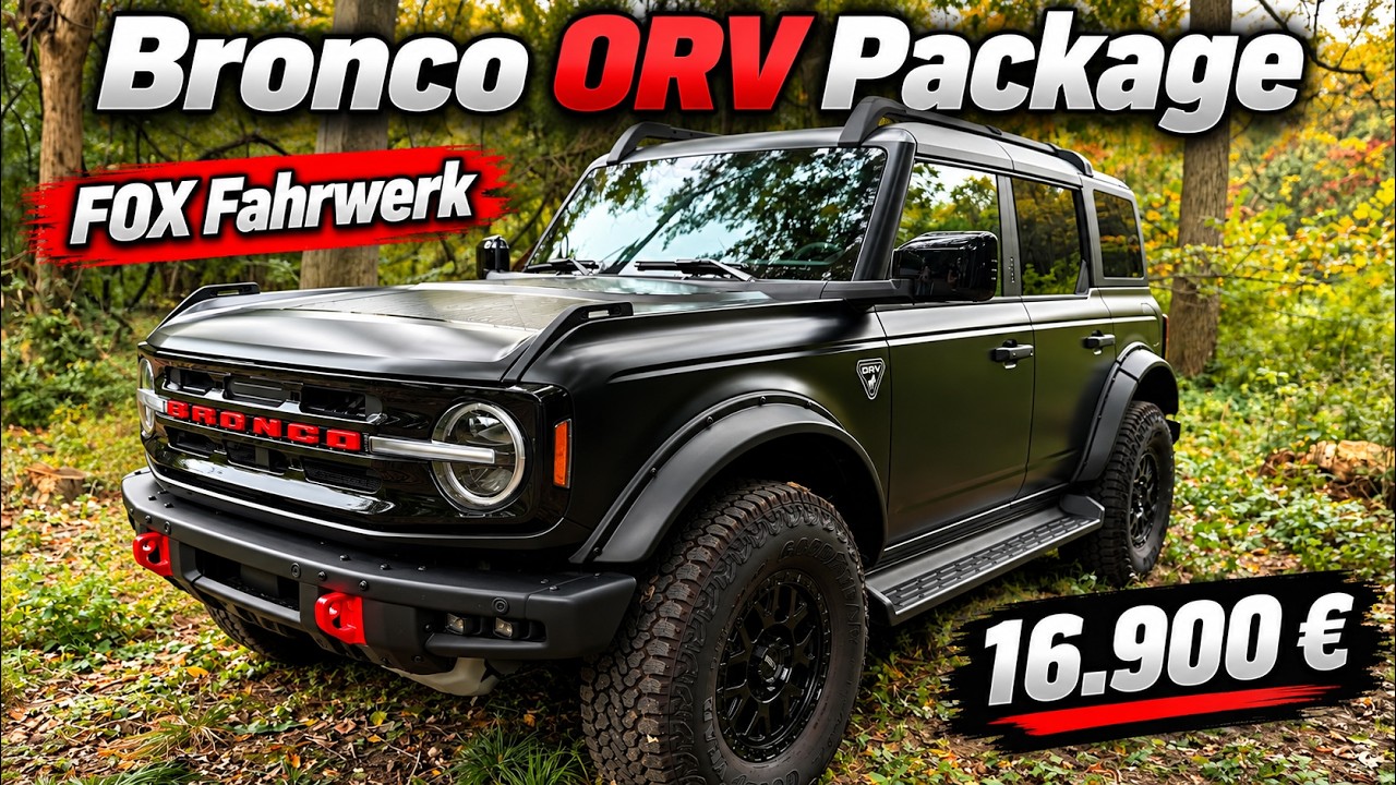2026 Ford Bronco ORV package: FOX-Fahrwerk, Raptor-Technik und neue Optik
