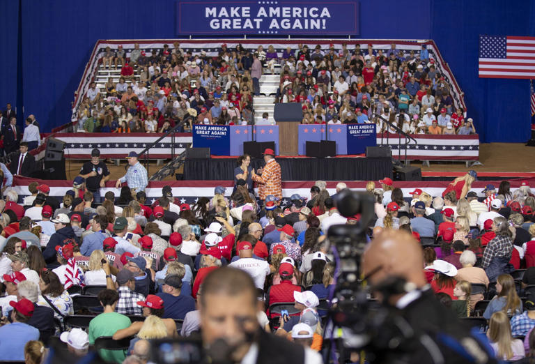Trump wraps up speech in support of Darline Graham at Upstate rally