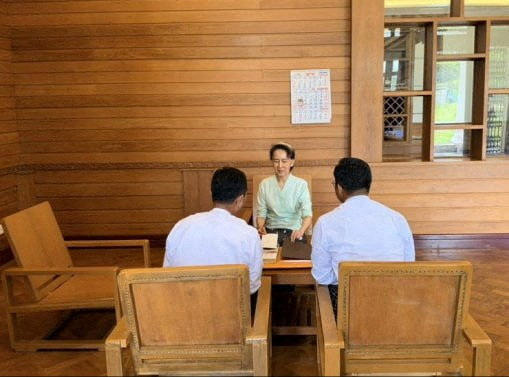 Myanmar's Aung San Suu Kyi speaks to son for first time in over five years