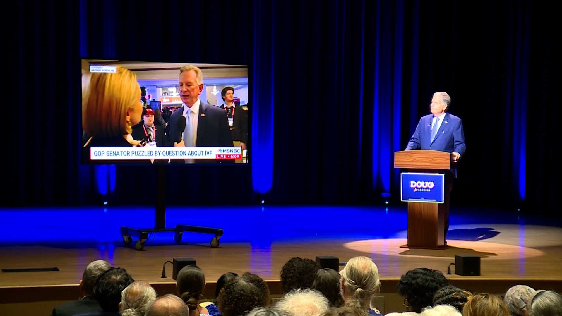 Doug Jones holds his own debate without Tommy Tuberville