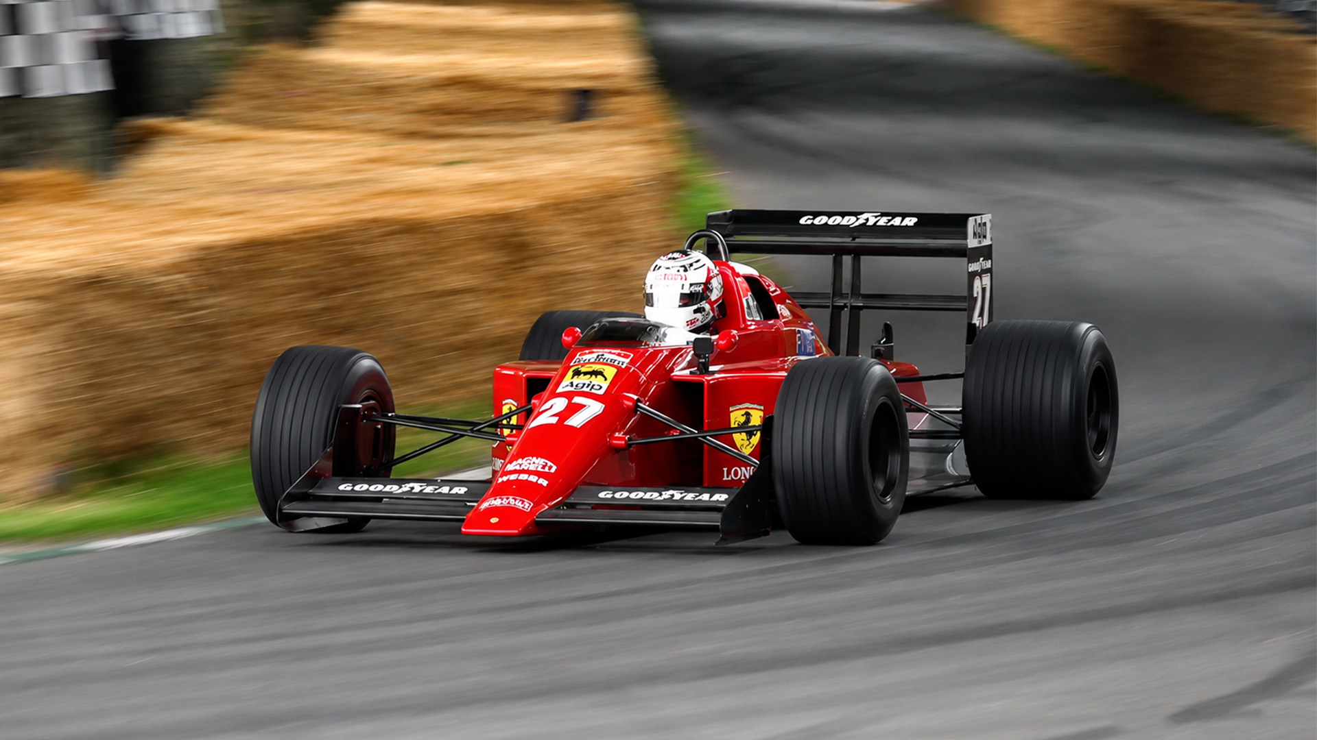 Nigel Mansell’s Ferrari F1-89 brings its V12 thunder to Goodwood