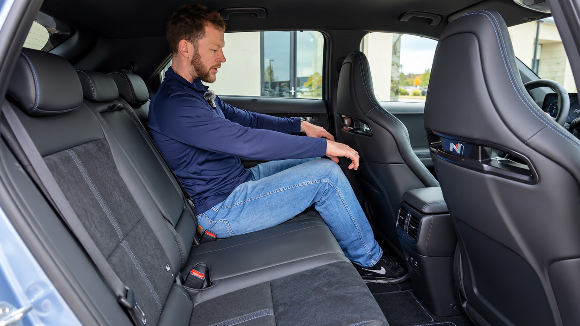 Hyundai Ioniq 5 N rear seats highlight the practicality of an electric car