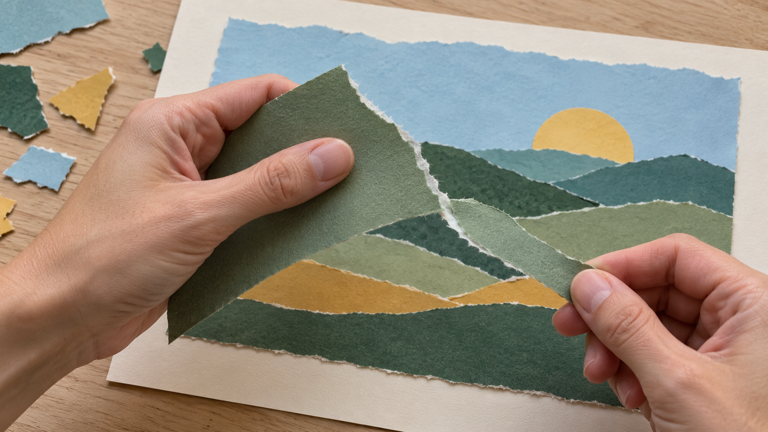 How to make a paper landscape for your home