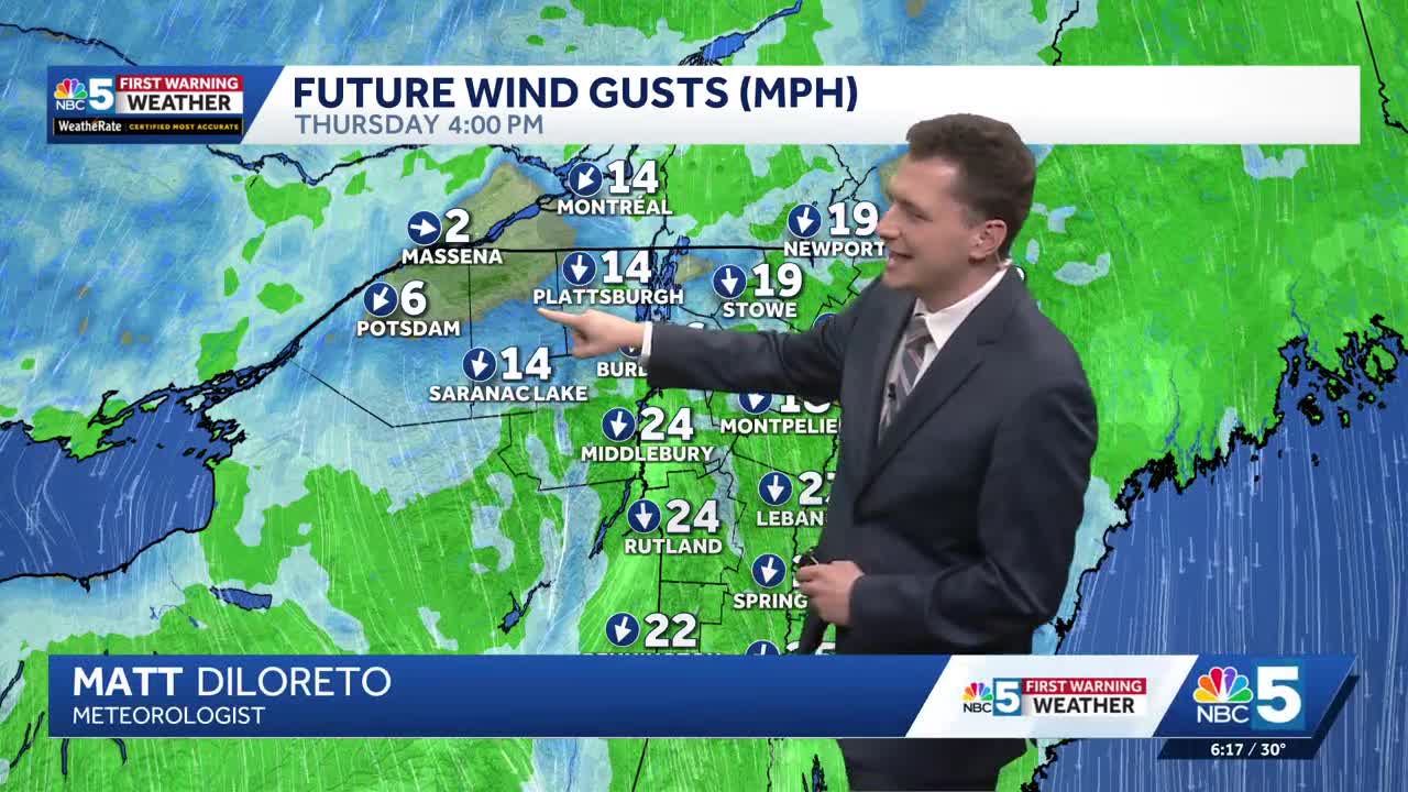 More clouds Thursday afternoon, and a gusty north breeze (10-22-26)
