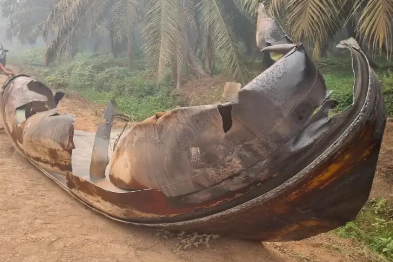 Sampah antariksa China jatuh di Kalimantan, ini penampakannya