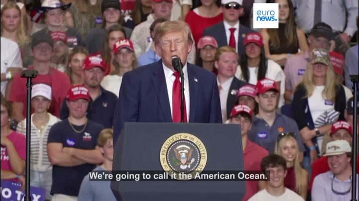 Trump suggests renaming Atlantic Ocean the American Ocean
