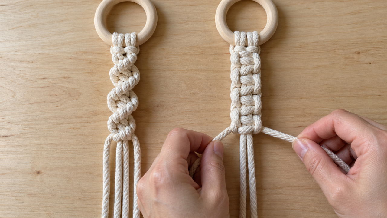 How to create two different knot styles