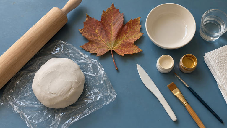 How to decorate a dish with clay and paint