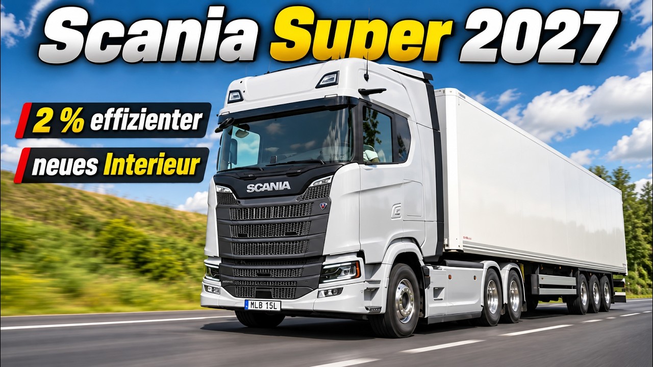 2027 Scania Super im Walkaround: Digitalspiegel, LED-Licht, mehr ...