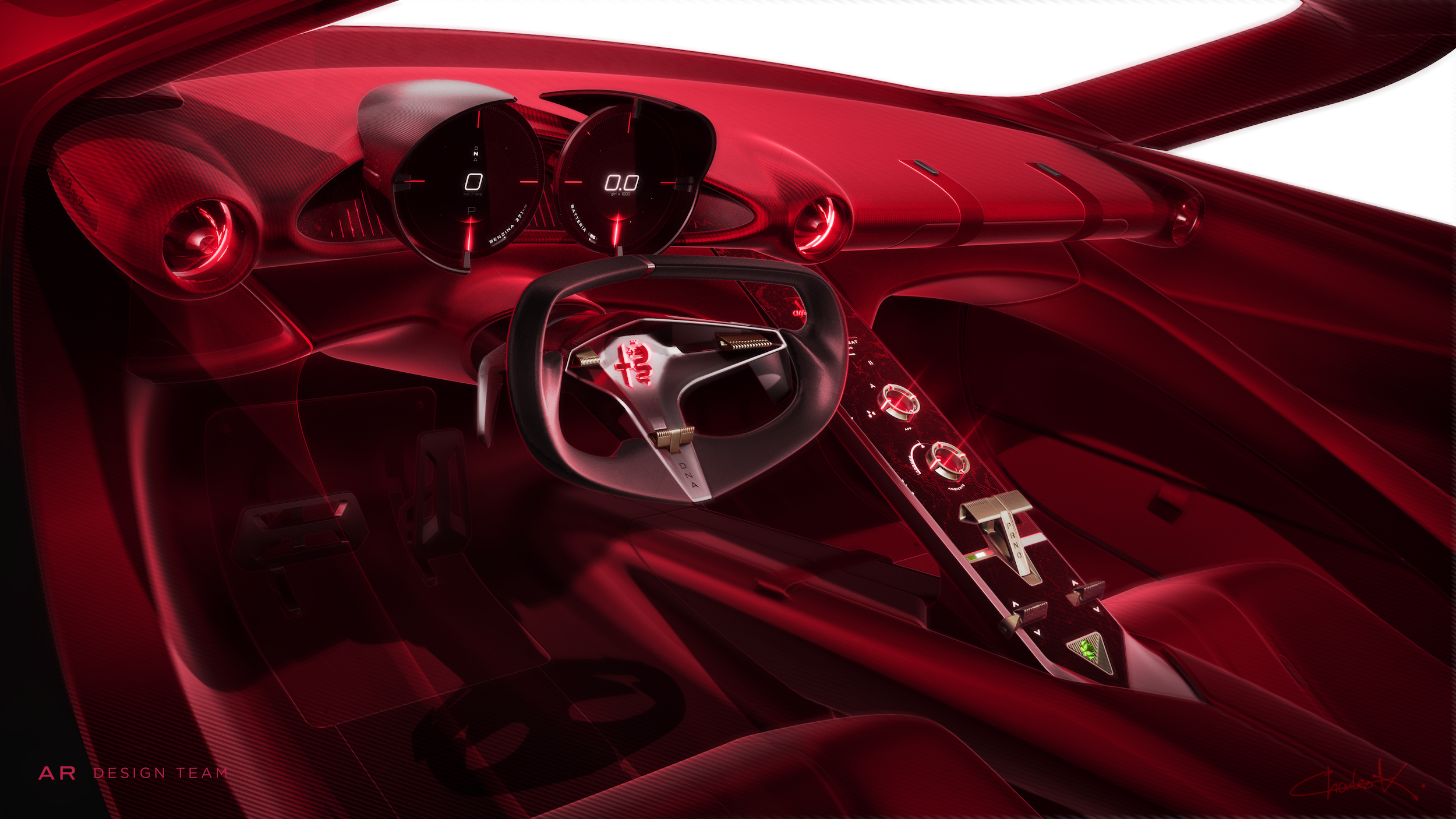 Alfa design boss says it: Get rid of giant screens