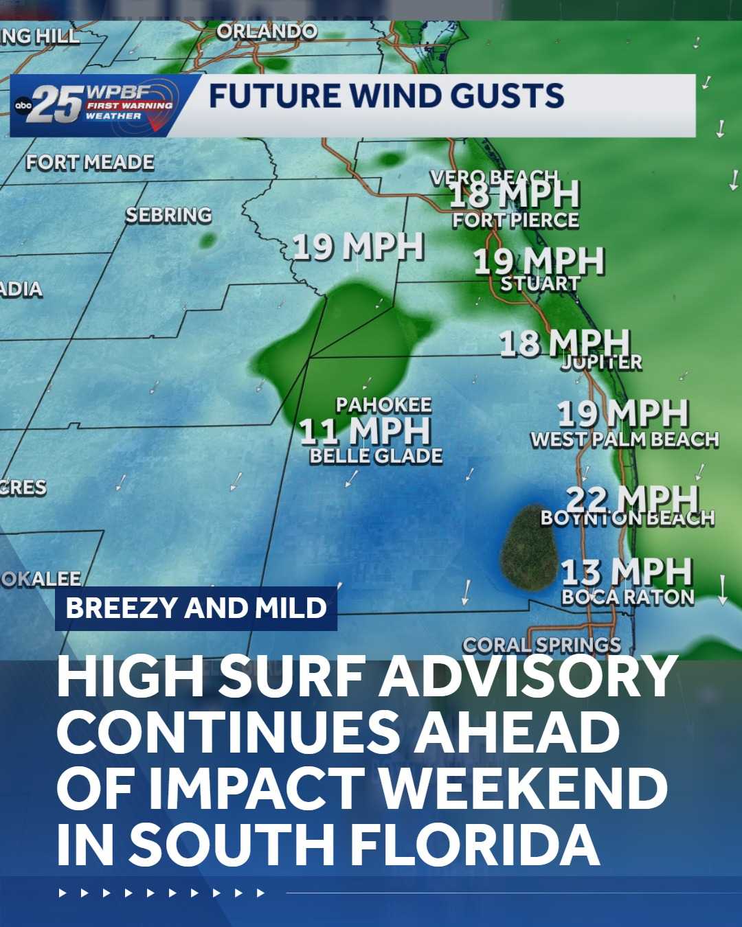 South Florida braces for impact winds Sunday and Monday as breezy ...