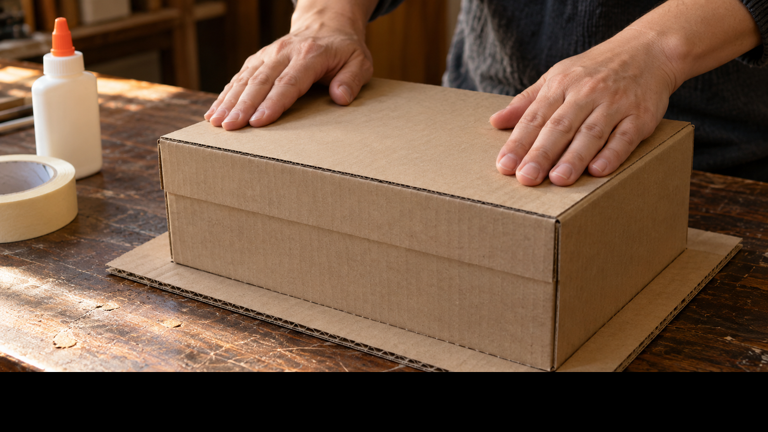 How to make a lollipop stand using a cardboard box
