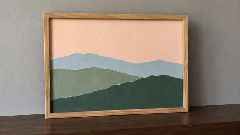How to make a paper landscape for your home