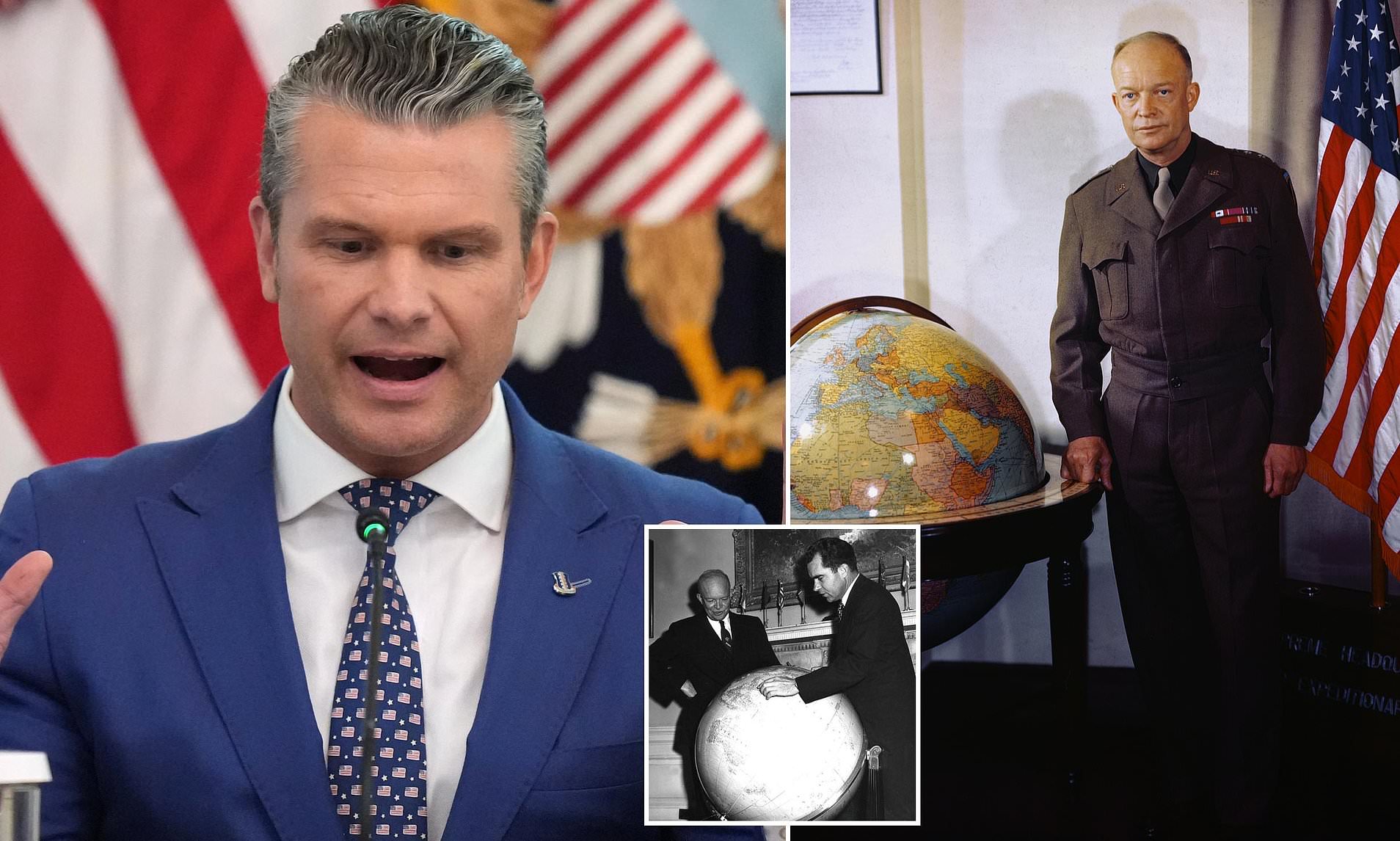 Hegseth's aides gouge hole in Eisenhower's WWII globe after he demanded artifact hauled into office