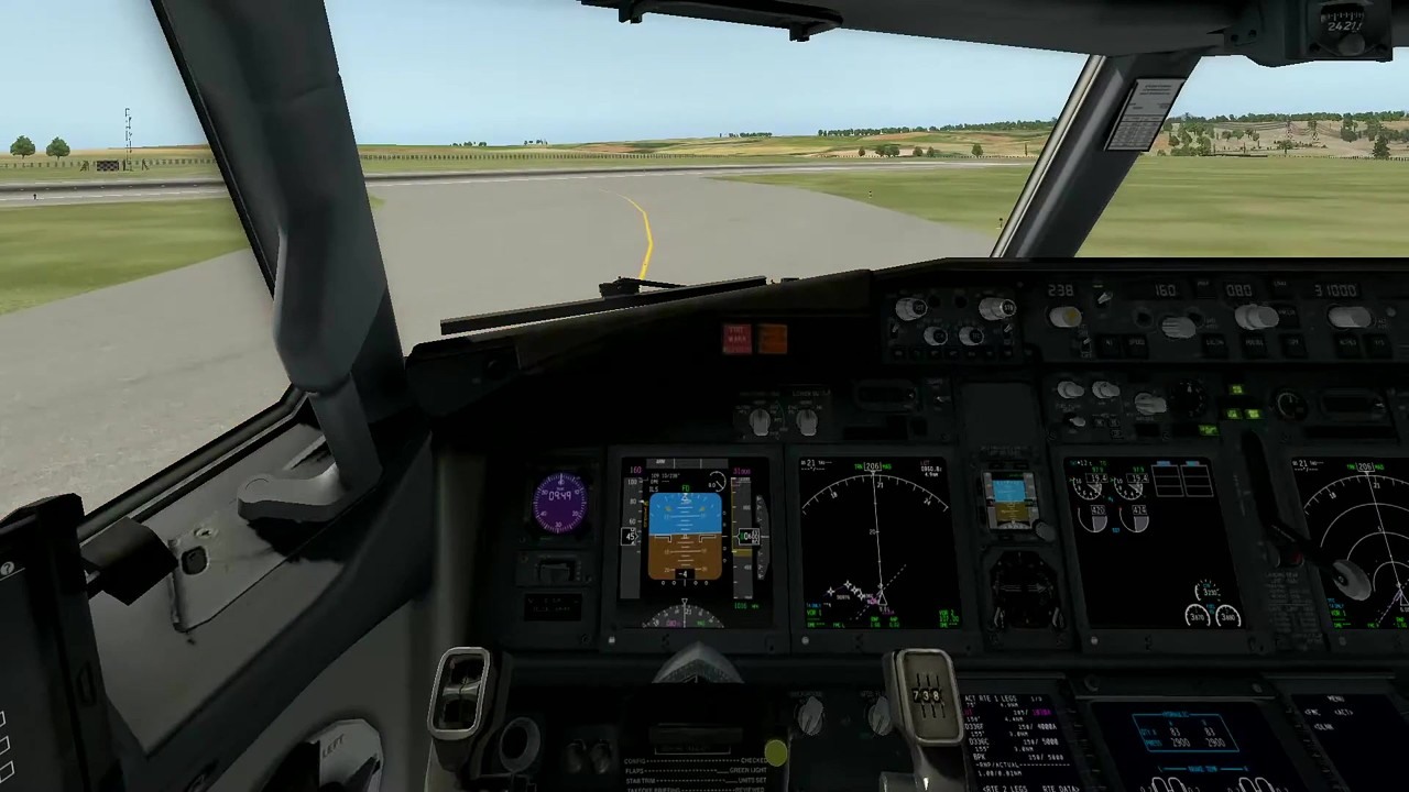 X-Plane 11 simulates a Ryanair Boeing 737-800 from Luton to Luxembourg ...