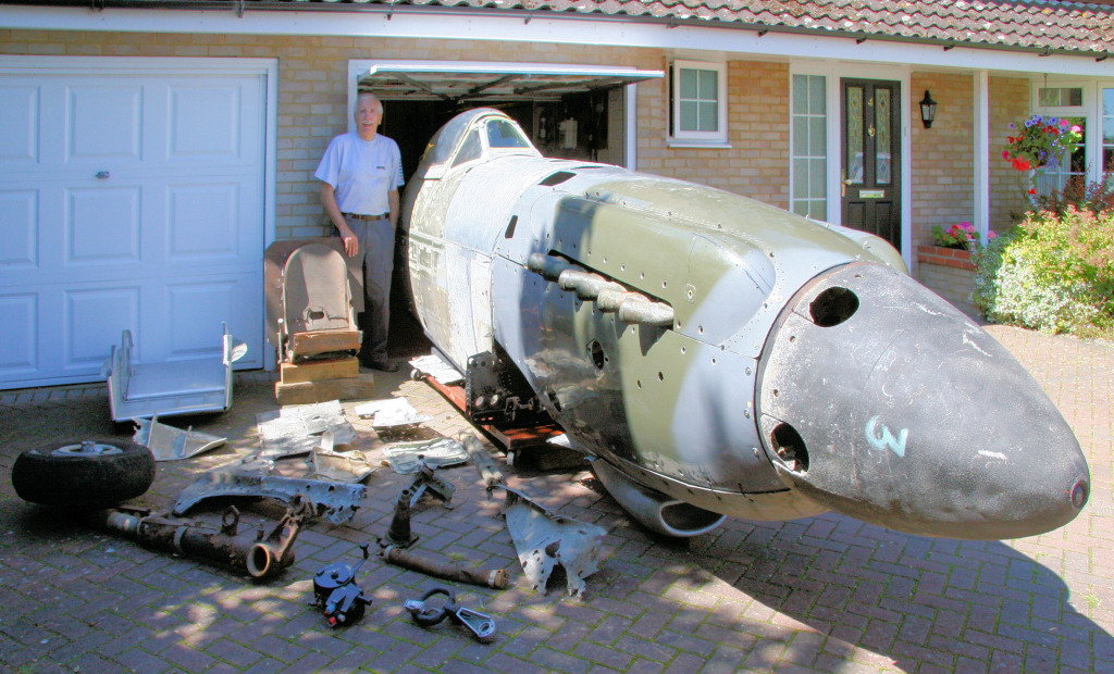WWII Spitfire fuselage kept in garage sells for thousands at auction