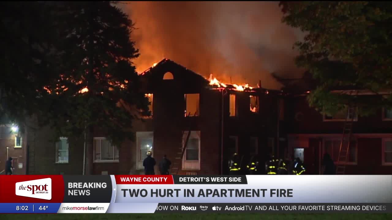 Two resident, one firefighter injured in apartment building fire on ...