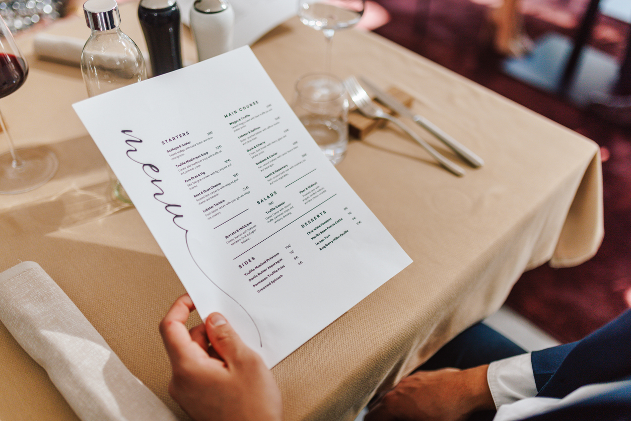 Restaurant menus that reveal more than customers realize