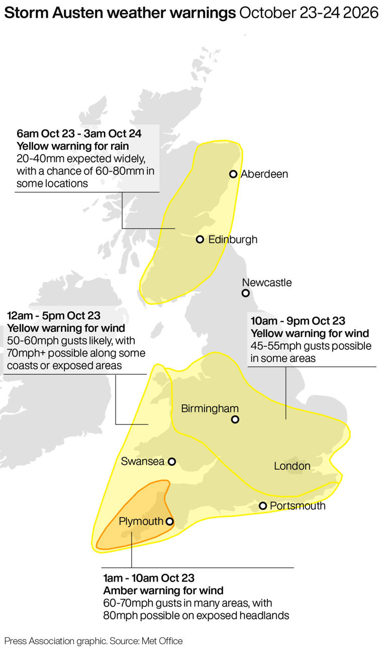 Fallen trees bring chaos to London commuter belt trains amid storm