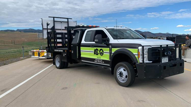 How new neon green trucks will protect motorists, responders on Denver ...