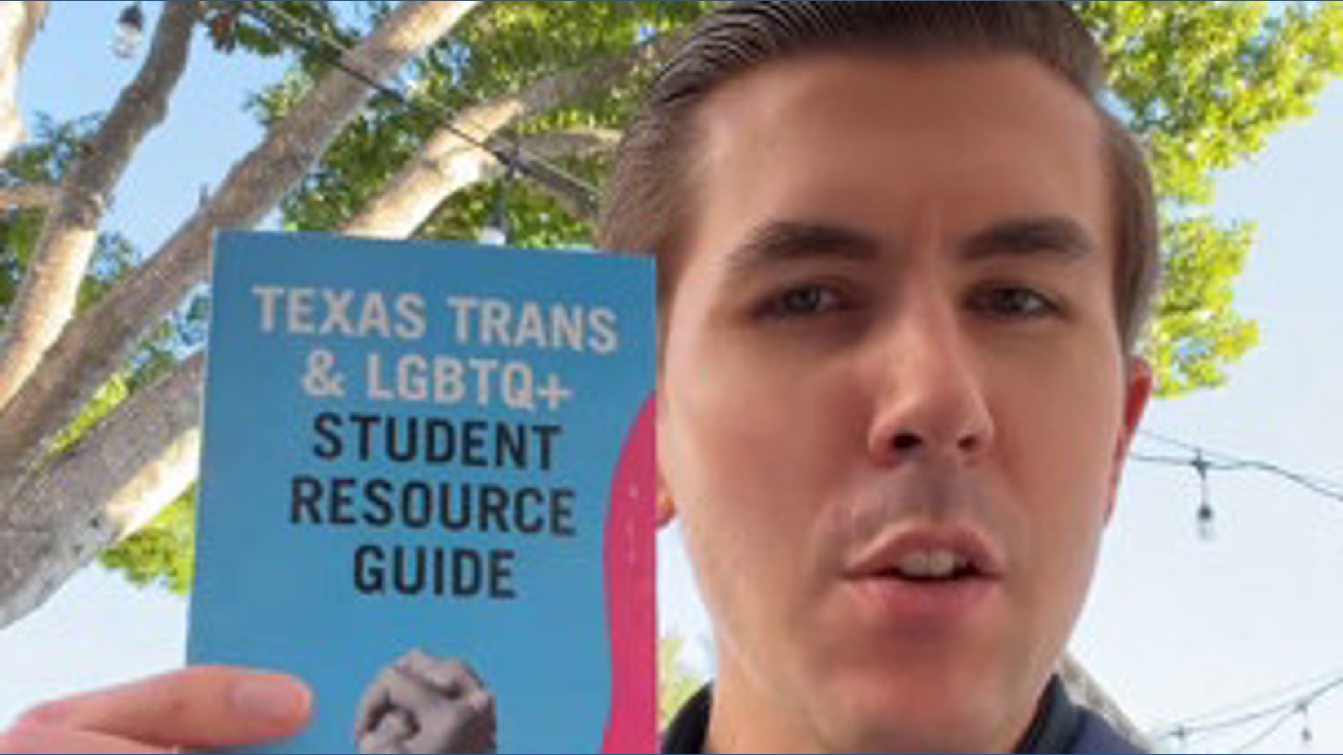 Where did the false Texas transgender rights group pamphlets come from?