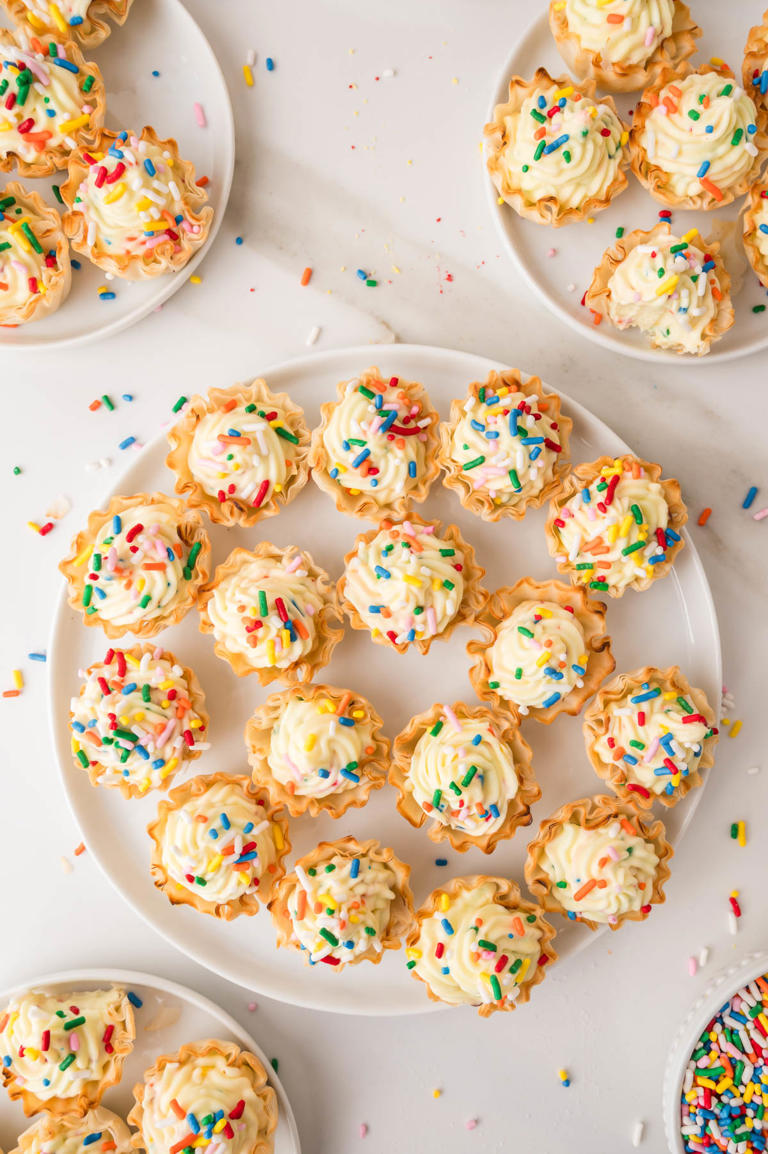 Funfetti cheesecake bites