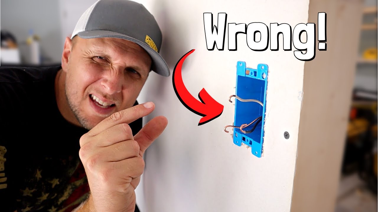 Big mistake DIYers and even some pros make when running wires into a ...