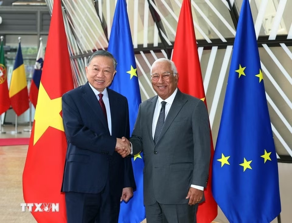 Thông cáo báo chí chung về chuyến thăm chính thức Liên minh châu Âu của ...