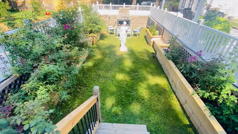 Transform an old swimming pool into a stunning backyard escape guests ...