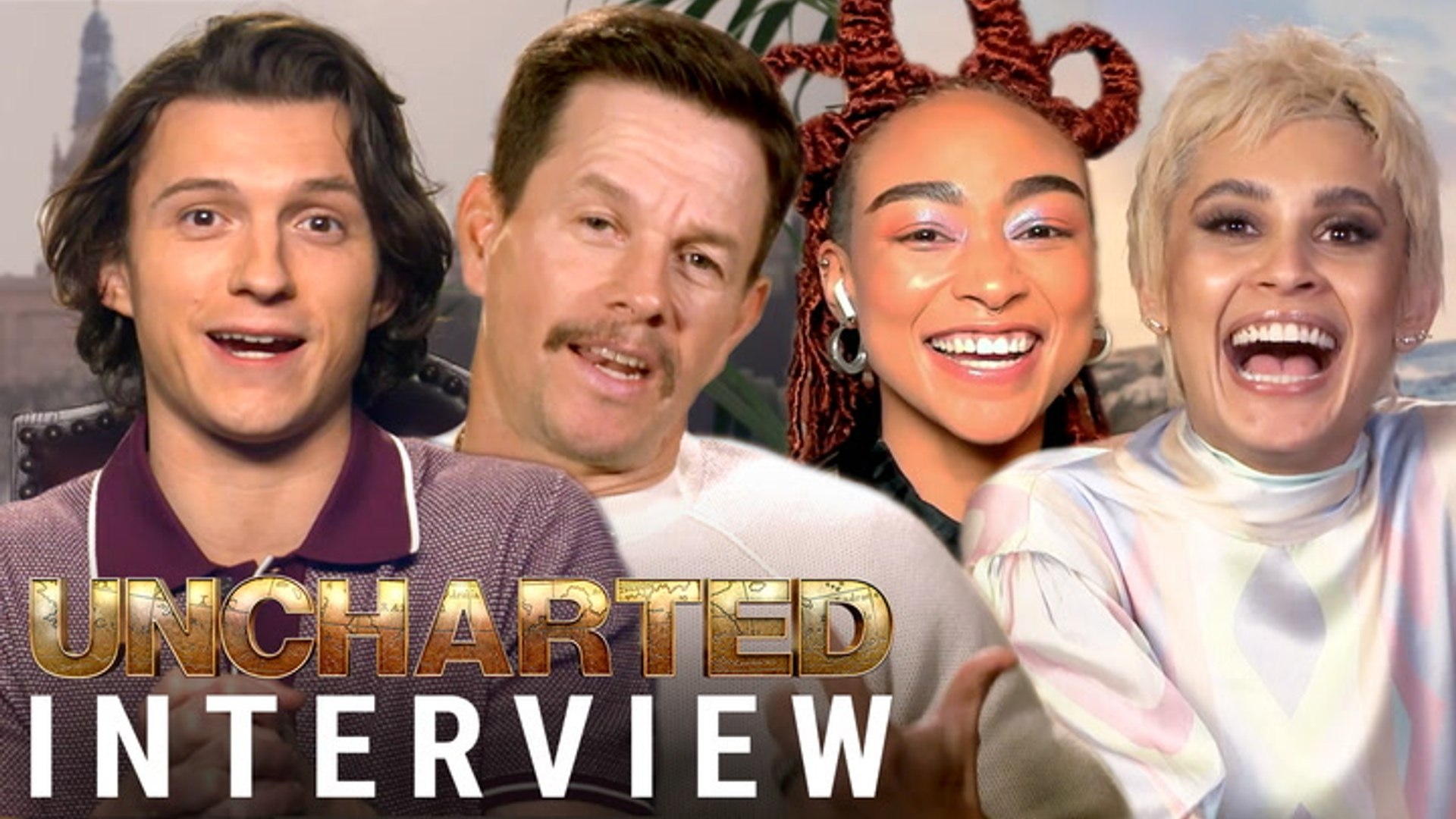 Uncharted interviews | Tom Holland, Mark Wahlberg