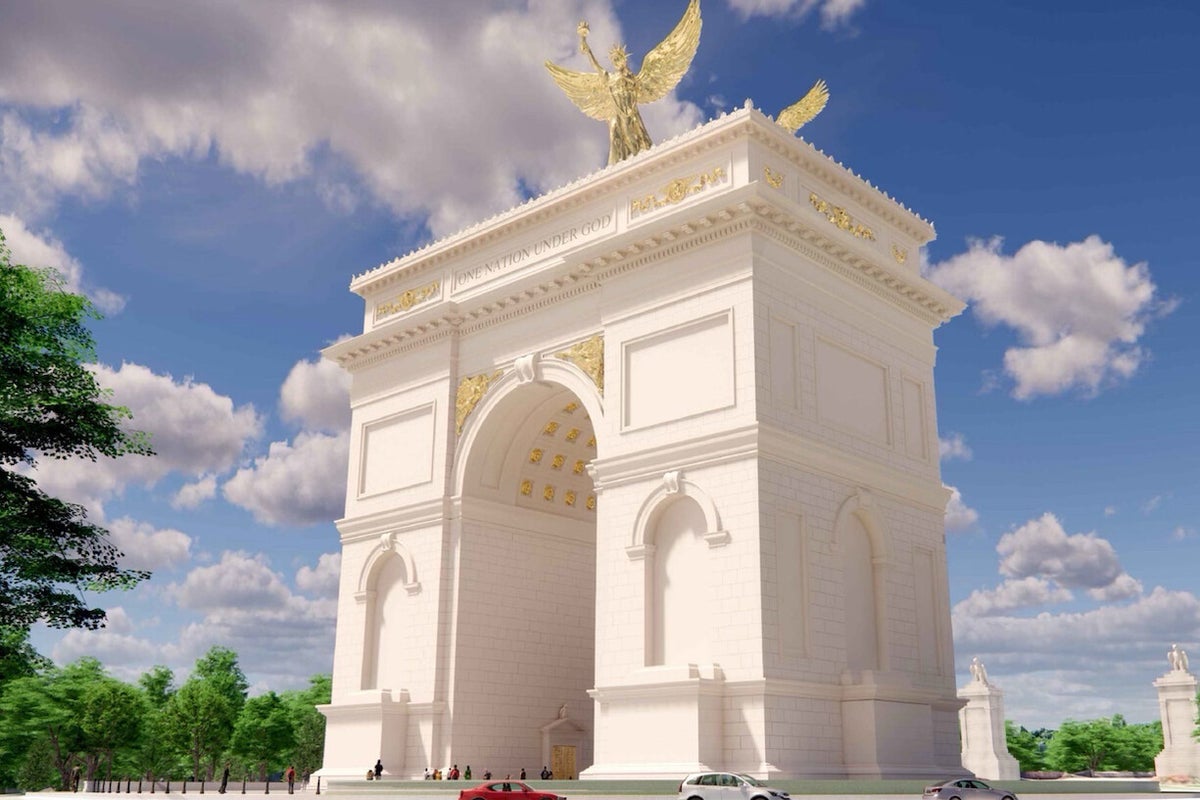 Construction on Trump’s beloved arch could start in just a few weeks