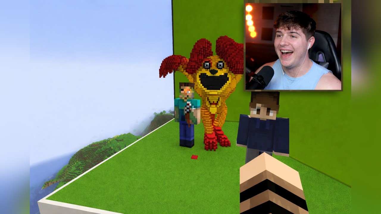 BeckBroJack cheats in a Poppy Playtime Minecraft build battle (part 3)