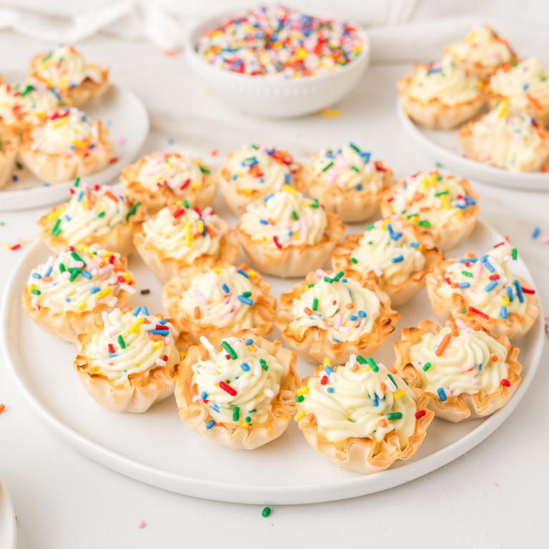 Funfetti cheesecake bites